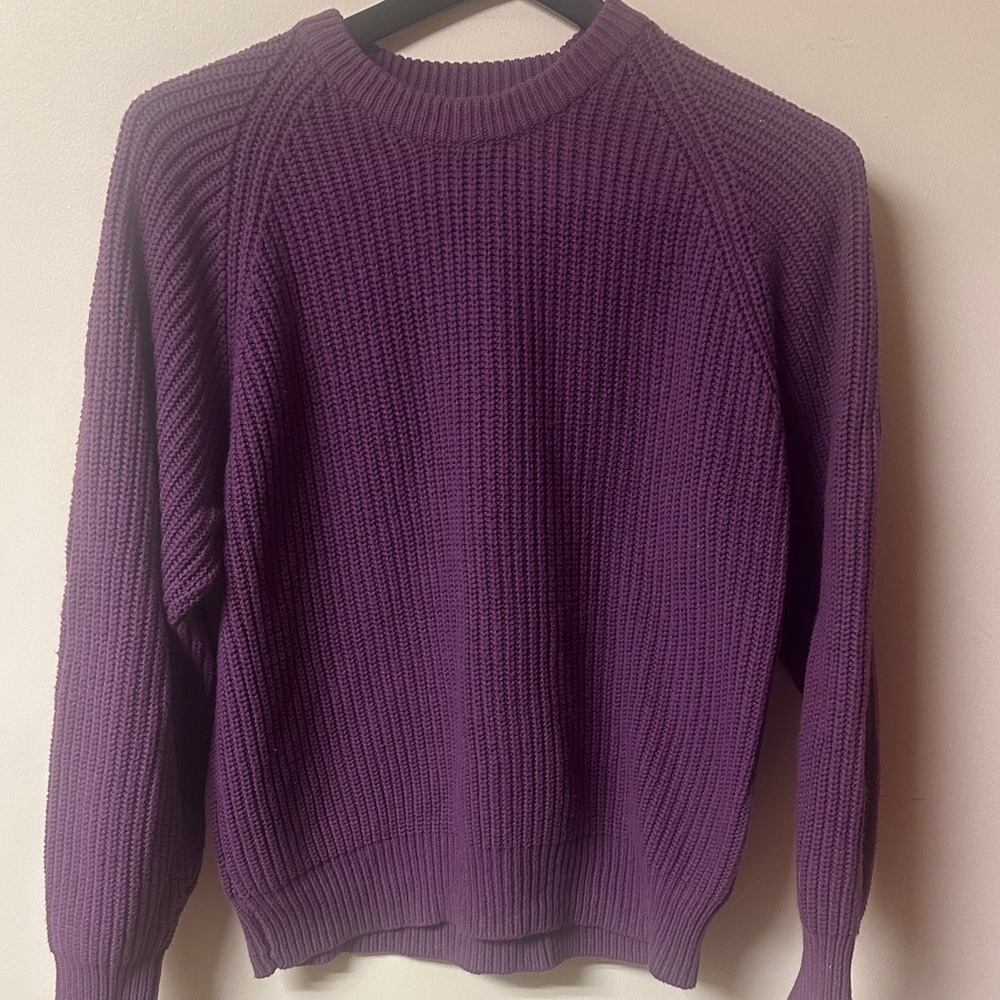 St. John's Bay Men's Rich Purple Crewneck Sweater